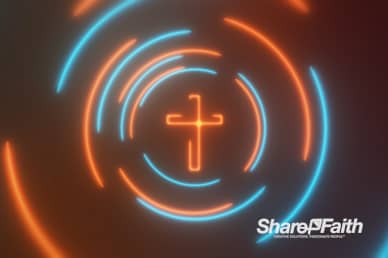 Laser Beam Cross Revolution Motion Background
