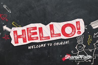 Back To School Chalkboard Art Welcome Motion Graphic