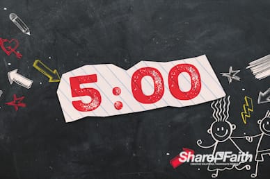 Back To School Chalkboard Art Countdown Video