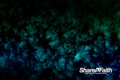 Rising Aqua Abstract Clouds Motion Background