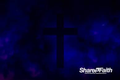 Royal Blue Cross Abstract Clouds Motion Background