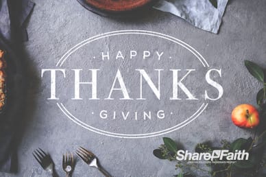 Thanksgiving Dinner Service Motion Loop