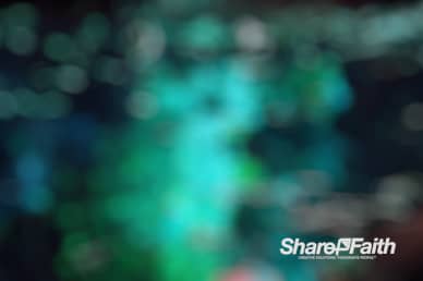 Vibrant Green Bokeh Motion Background