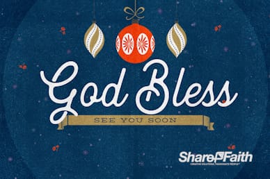 Christmas Party Goodbye Motion Graphic