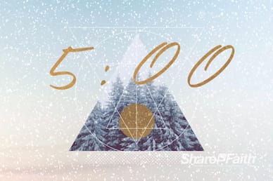 Merry Christmas Winter Countdown Video