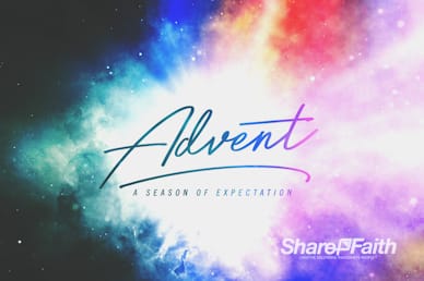 Advent Christmas Church Service Video Loop
