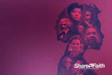 Black History Month Church Service Motion Background