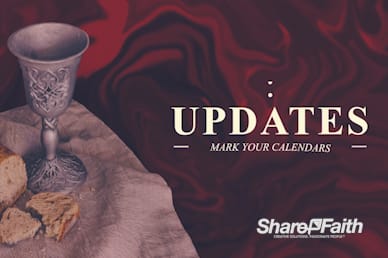 Communion Sunday Announcements Motion Graphic