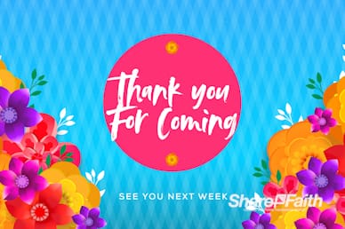 Happy Mother's Day Flowers Goodbye Motion Graphic