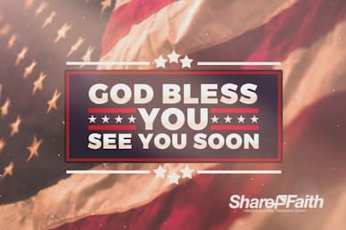 American Flag Memorial Day Goodbye Motion Graphic