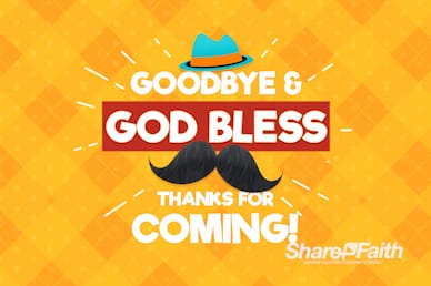 Father's Day Mustache Goodbye Motion Graphic