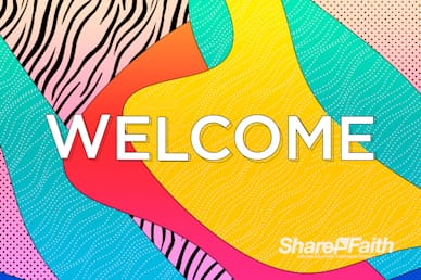 Graduation Sunday Abstract Welcome Video Loop