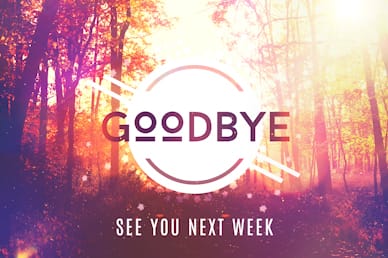 Fall Graphic Goodbye Motion Background