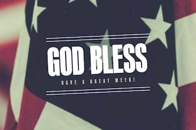 Veterans Day God Bless Church Motion Graphic