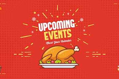 Holiday Food Drive Upcoming Events Church Motion Graphic