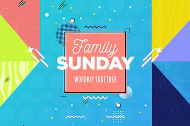 Family Sunday Title Church Motion Graphic