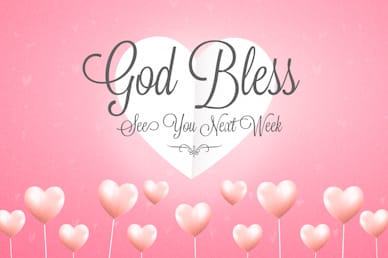 Valentine's Day Goodbye Church Motion Graphic