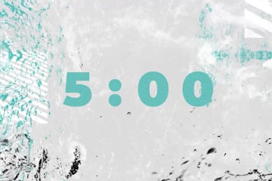 Baptism Sunday Teal Church Countdown Timer
