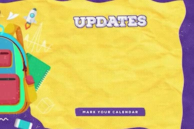 Back To School Yellow Upcoming Church Video