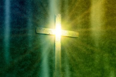 Glowing Cross Worship Video Background