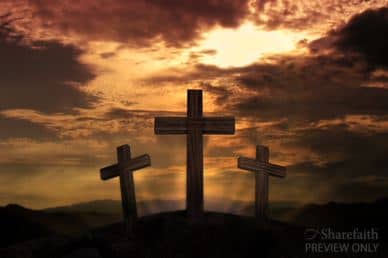 Cross Sunset Motion Video