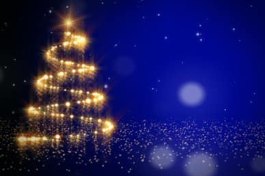 Christmas Tree Lights Church video Loop