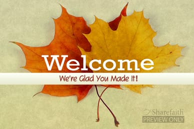 Fall Leaves Welcome Video Loop