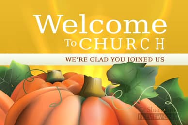 Pumpkin Welcome Worship Video Loop