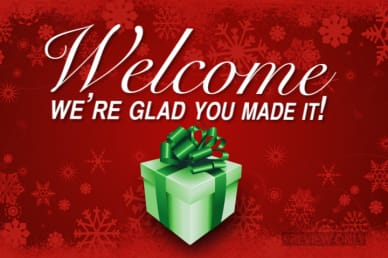 Welcome Snowflake Christmas Video