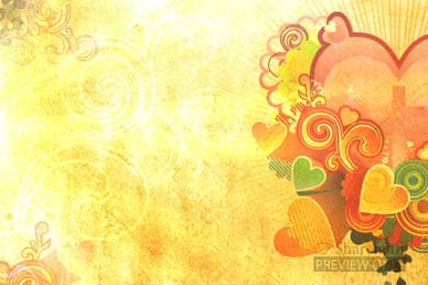 Hearts and Flourishes Valentines Day Worship Video Background