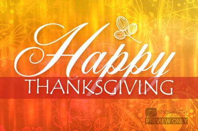 Happy Thanksgiving Welcome Video Loop