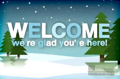 Christmas Season Welcome Video Loops