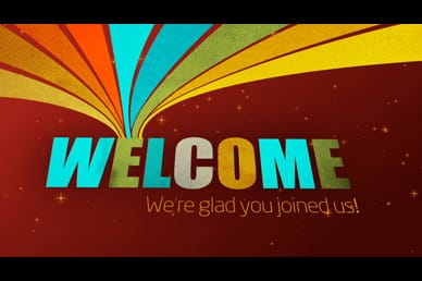 Rainbow Colors Welcome Video Loop