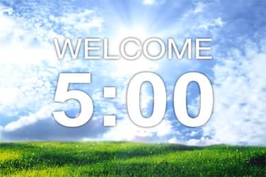 Countdown Video Loop Five Minutes