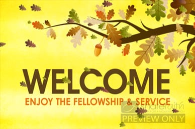 Fall Worship Welcome