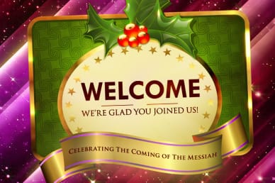 Christmas Cheer Welcome Video Loop