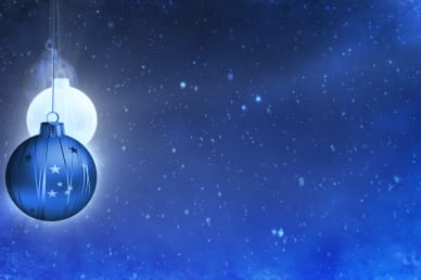 Christmas Ornaments and Snow Video Loop