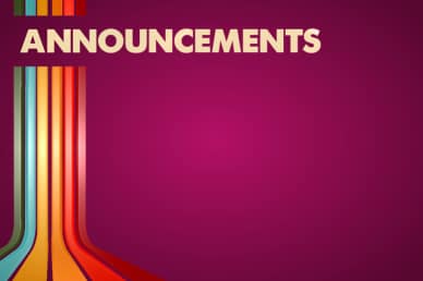 Announcements Video Loop