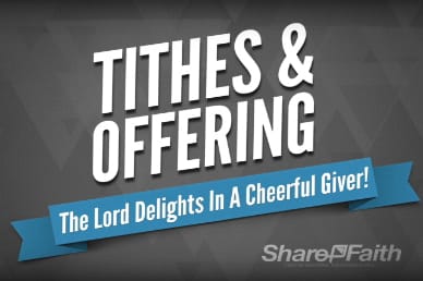 Tithes and Offerings Motion Loop Video for Church
