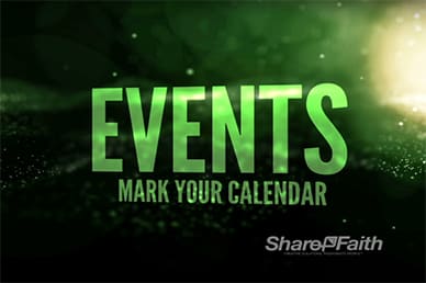 Stars Upcoming Events Video Loops Motion for Church