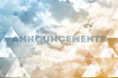 Announcements Church Service Video Loops