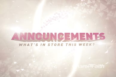 Youth Church Kids Announcement Motion Video Loop