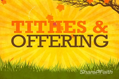 Tithes and Offerings Fall Video Motion Loop