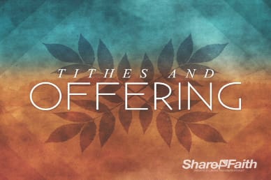 Tithes and Offerings Fall Church Video Loop