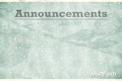 Bearing Fruit Announcements Church Video Loop