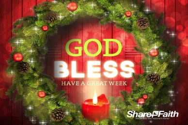 Let your Light Shine Christmas Goodbye Video Loop