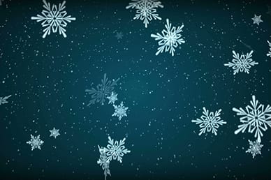 Blue Blizzard Snow Falling Worship Video Loop