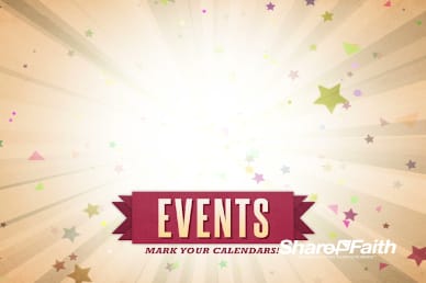 Happy New Year Burst Ministry Announcements Video