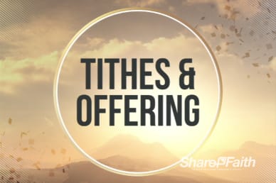 Abstract Mountain Tithes and Offerings Video