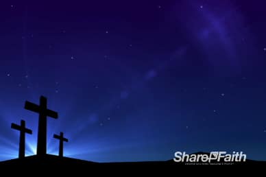 Abstract Cross Cobalt Worship Video Loop